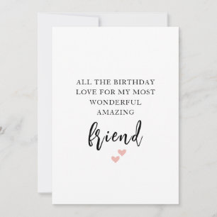 Best Friend Birthday Card Feiertagskarte
