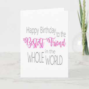 Best Friend Birthday Card Karte