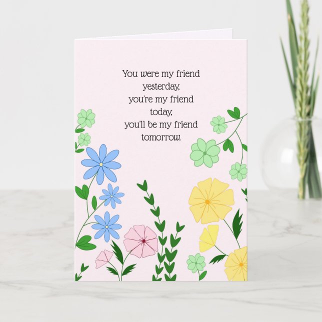 Best Friend Birthday Card Karte (Vorderseite)