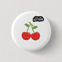 Best Friend Cherries Button
