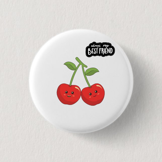 Best Friend Cherries Button (Vorderseite)