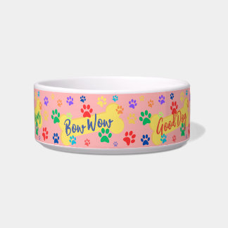 Best Friend Customizable Paws & Bones  Dog Bowl Napf