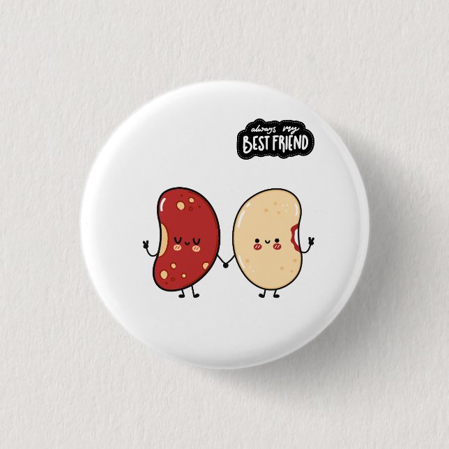 Best Friend Cute Food Button (Vorderseite)