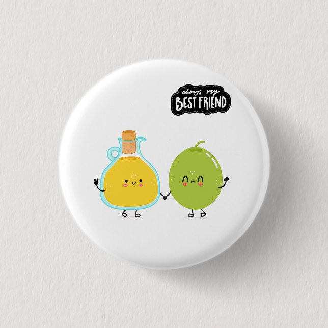 Best Friend Cute Food Button (Vorderseite)