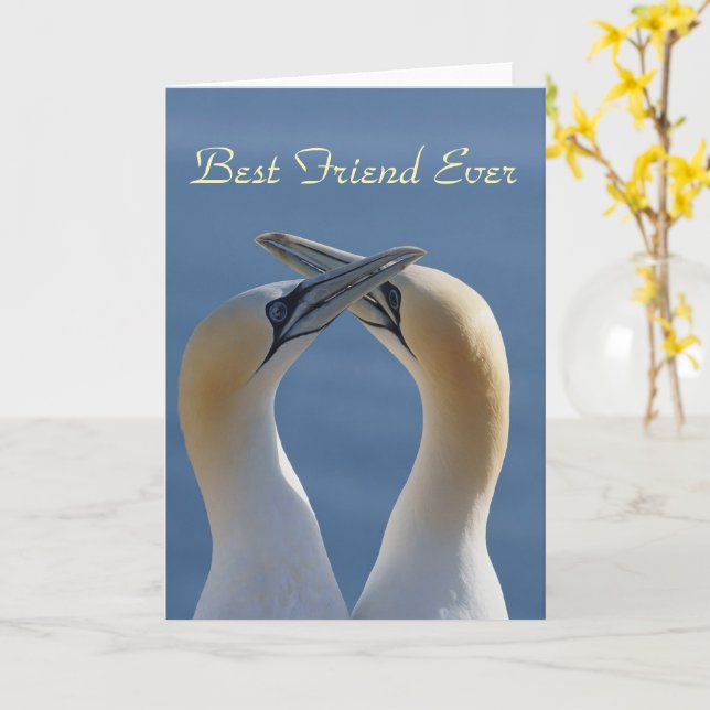 Best Friend Ever Bestie Foto Karte (Gelbe Blume)