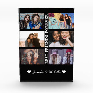Best Friend Forever Custom 6 Foto Collage & Name