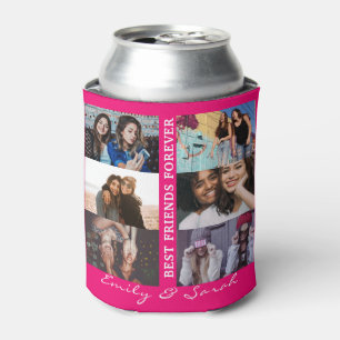 Best Friend Forever Custom 6 Foto Collage & Name Dosenkühler