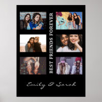 Best Friend Forever Custom 6 Foto Collage & Name