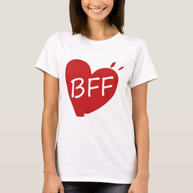 Best Friend Forever T - Shirt - BESTE FREUNDIN Mat (Vorderseite)