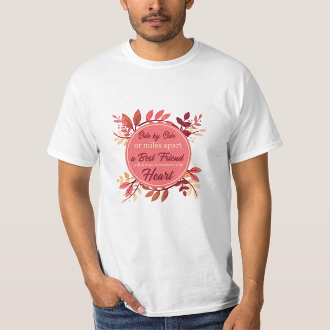 Best Friend Friendship Fall Outfit Women Side By T-Shirt (Vorderseite)