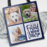Best Friend hat Pads Custom 3 Pet Foto Hund Lover Tasche<br><div class="desc">Mein bester Freund hat Paws! Feiern Sie Ihren besten Freund mit einem individuellen Foto Collage Tote Bag für Haustiere. Wenn Sie so viele lustige Erinnerungen und Fotos haben, reicht ein Foto nicht aus. Unser Hund Foto Tote Tasche hat drei Fotos. Egal ob Sie einen neuen Welpen haben oder sich jedes...</div>