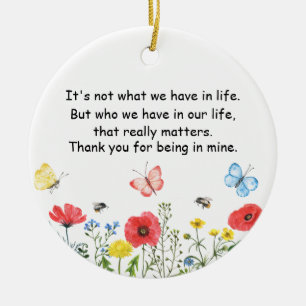 Best Friend Keepake, Friendship Bauble, vielen Dan Keramik Ornament