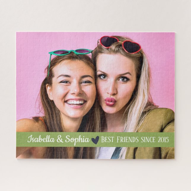 Best Friend Moderne BESTE FREUNDIN von Fotovorlage (Horizontal)