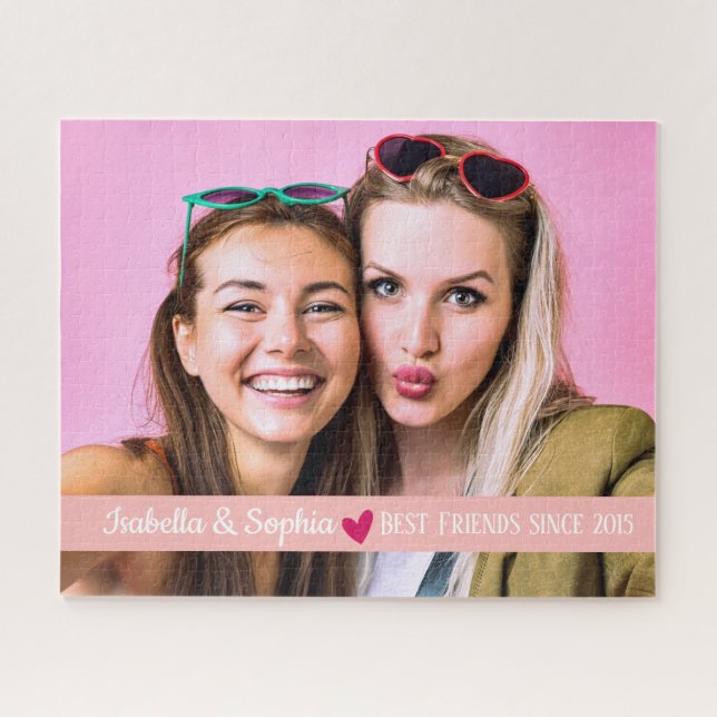 Best Friend Moderne BESTE FREUNDIN von Fotovorlage (Horizontal)