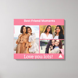 Best Friend Moments Photo Collage – Personalized Leinwanddruck