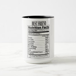 Best Friend Nutrition Fakten Tasse