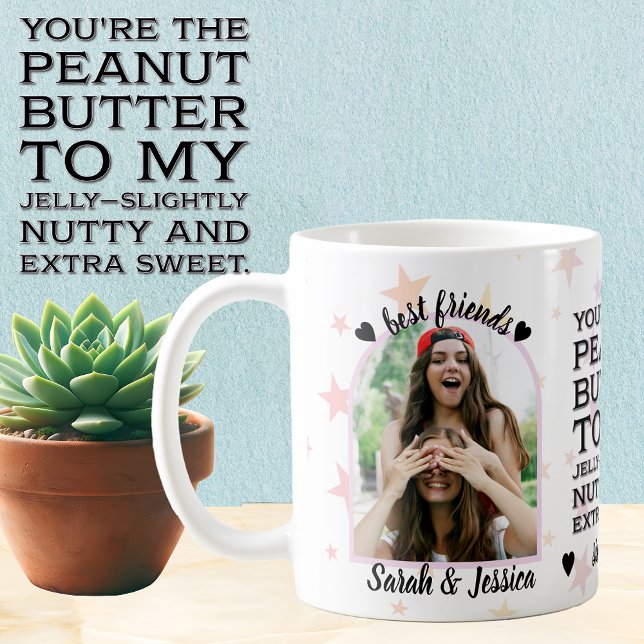 Best Friend Peanut Butter für mein Jelly Foto Kaffeetasse (Von Creator hochgeladen)