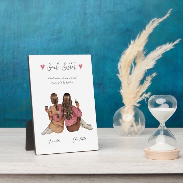 Best Friend Personalisiert Plaque Fotoplatte (Seite)