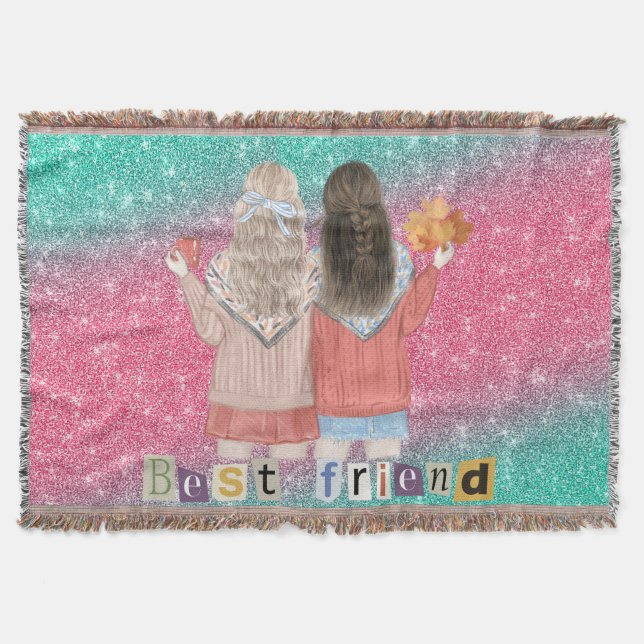 BEST FRIEND QUILT-like THROW BLANKET Decke (Vorderseite)