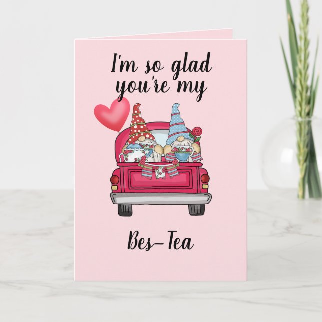 Best Friend Valentine Feiertagskarte (Vorderseite)