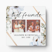 Best Friends 2 Foto Collage Boho Chic Floral