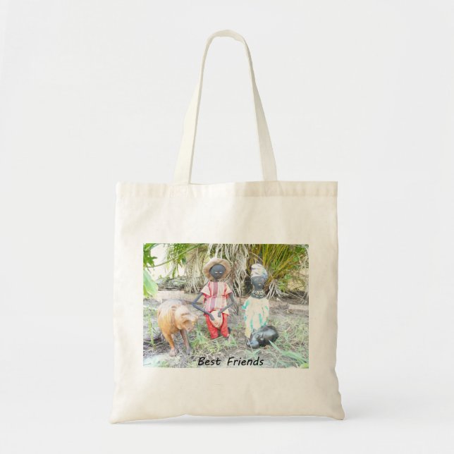 Best Friends African Dollle Jungle Einstellung Tragetasche (Vorne)