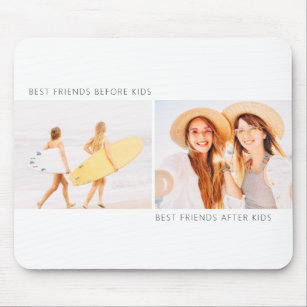Best Friends Before and After Kids Modern Mousepad