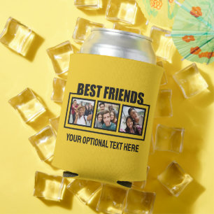 Best Friends benutzerdefinierte Fotos, Text & Farb Dosenkühler