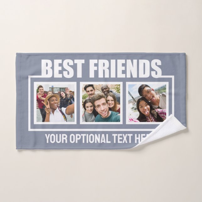 Best Friends benutzerdefinierte Fotos, Text & Farb Handtuch (Handtuch)