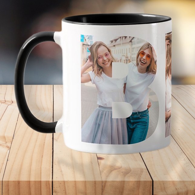 Best Friends BESTE FREUNDIN Einfaches, modernes Fo Tasse (Von Creator hochgeladen)