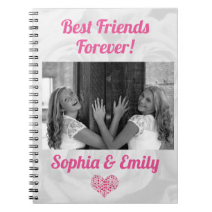 Best Friends Besties BESTE FREUNDIN Foto-Namen Nie Notizblock