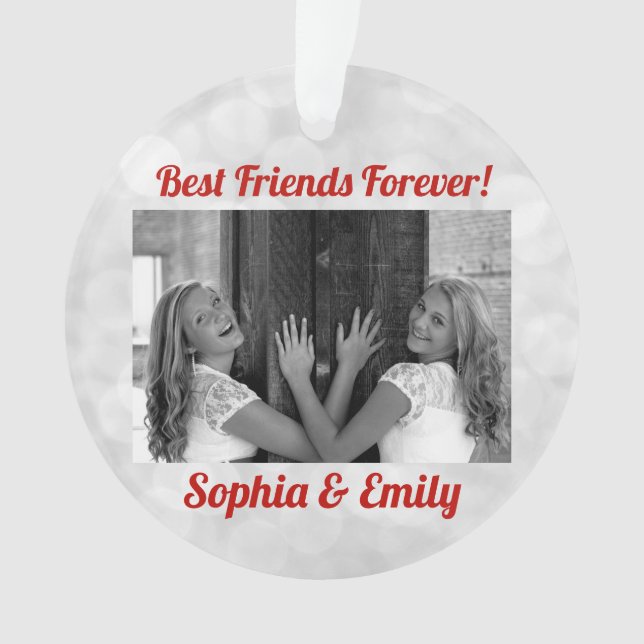 Best Friends Besties BFF Ajouter des noms de photo (devant)