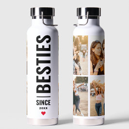 Best Friends Besties Custom Initials 4 Foto BESTE  Trinkflasche