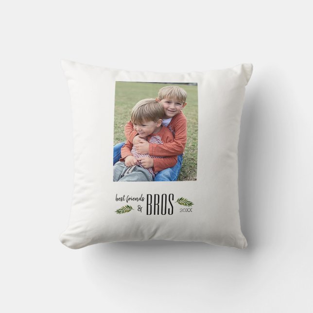 Best Friends & BROS Foto Kissen (Vorderseite)