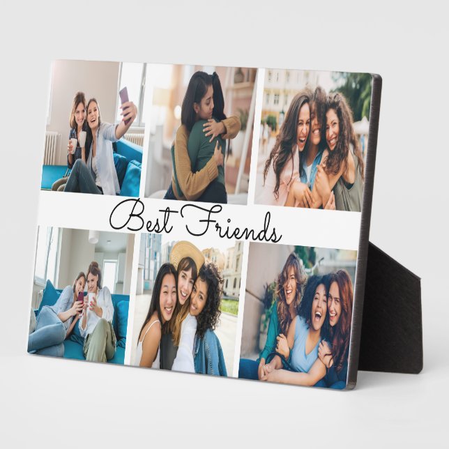 Best Friends Calligraphy | Benutzerdefiniertes Meh Fotoplatte (Seite)