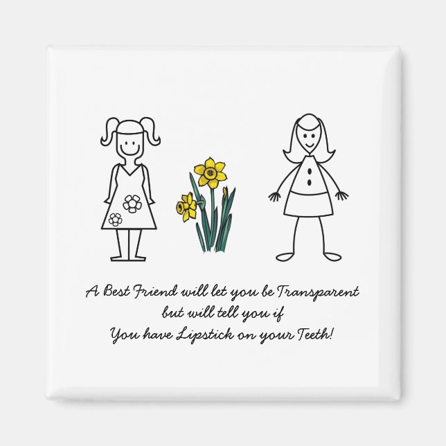 Best Friends Collection Transparent Magnet (Vorne)