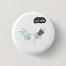 Best Friends Cute Salt and Pepper Button