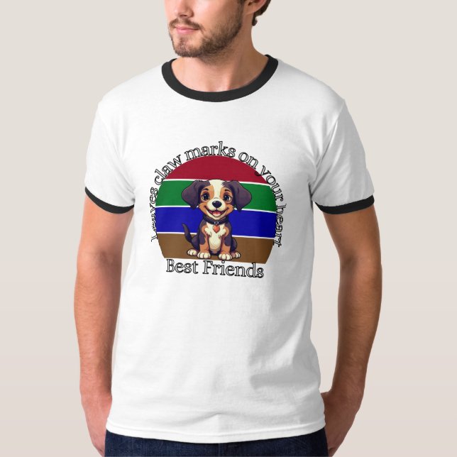 Best Friends Dog Lover Ringer T-Shirt - Kostenlose (Vorderseite)