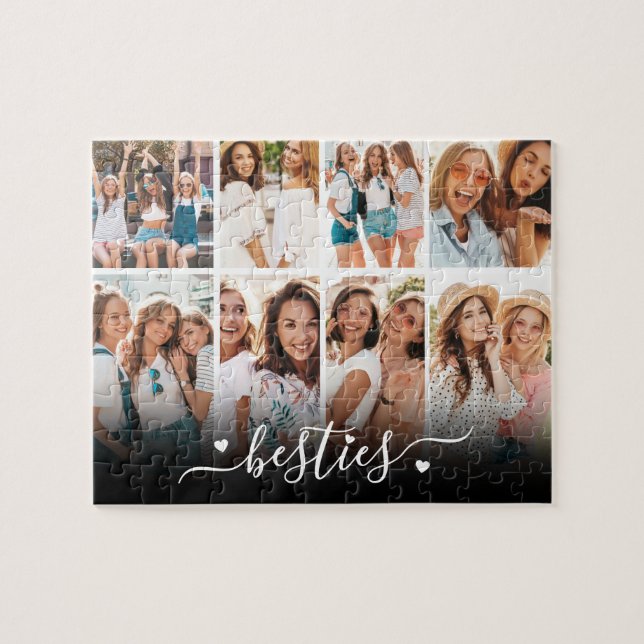 Best Friends Elegant BFF Collage Photo (Horizontal)