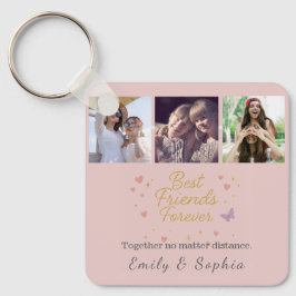 Best Friends Forever – 3 Photo Keychain Gift Schlüsselanhänger