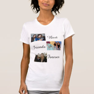 Best Friends Forever BESTE FREUNDIN Custom 3 Foto  T-Shirt