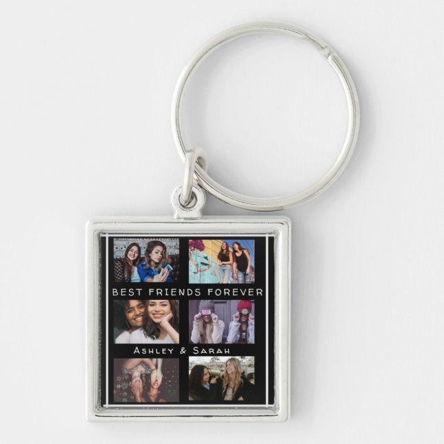 Best Friends Forever BESTE FREUNDIN Custom 6 Foto  Schlüsselanhänger (Vorne)