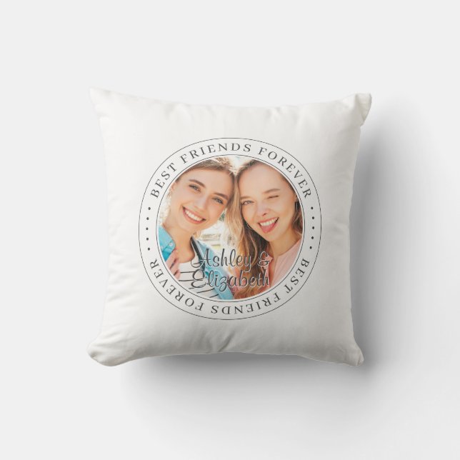 Best Friends Forever BESTE FREUNDIN Einfaches Mode Kissen (Vorderseite)