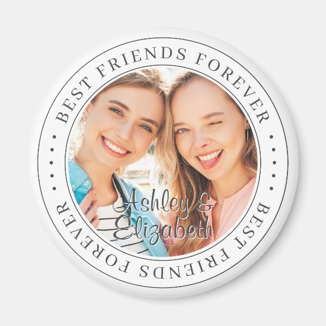 Best Friends Forever BESTE FREUNDIN Einfaches Mode Magnet (Vorne)