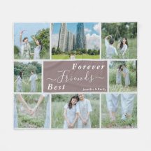 Best Friends Forever Custom Foto Fleece Blanket