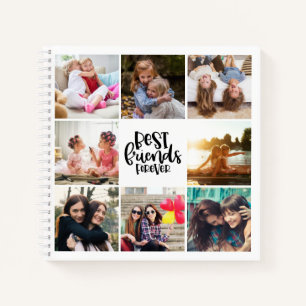 Best Friends Forever Foto Collage Typographie Notizbuch