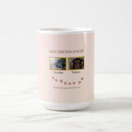 Best Friends Forever Pawprint Kaffeetasse