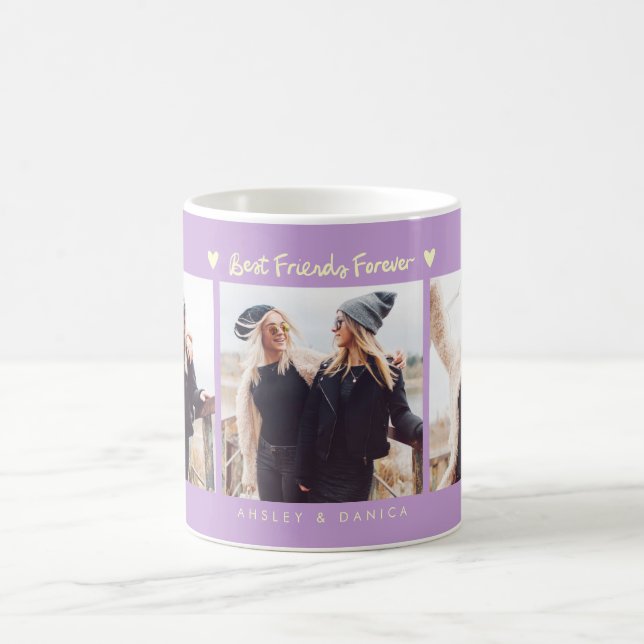Best Friends Forever Photo Multi Photo Wisteria Kaffeetasse (Mittel)