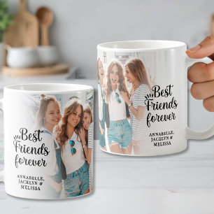 Best Friends Forever Schrift 2 Foto Kaffeetasse