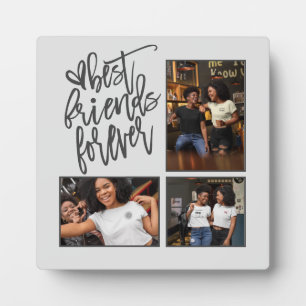 Best Friends Forever Skript 3 Fotos Grau Fotoplatte